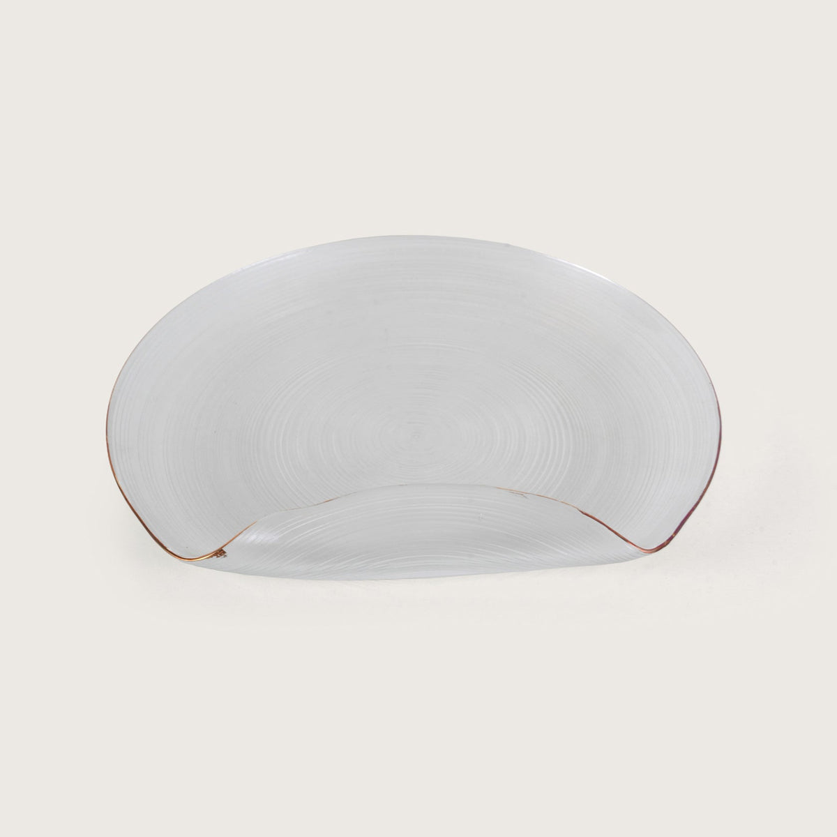Curved Glass Snack Platter + 6 Quarter Plates Set
