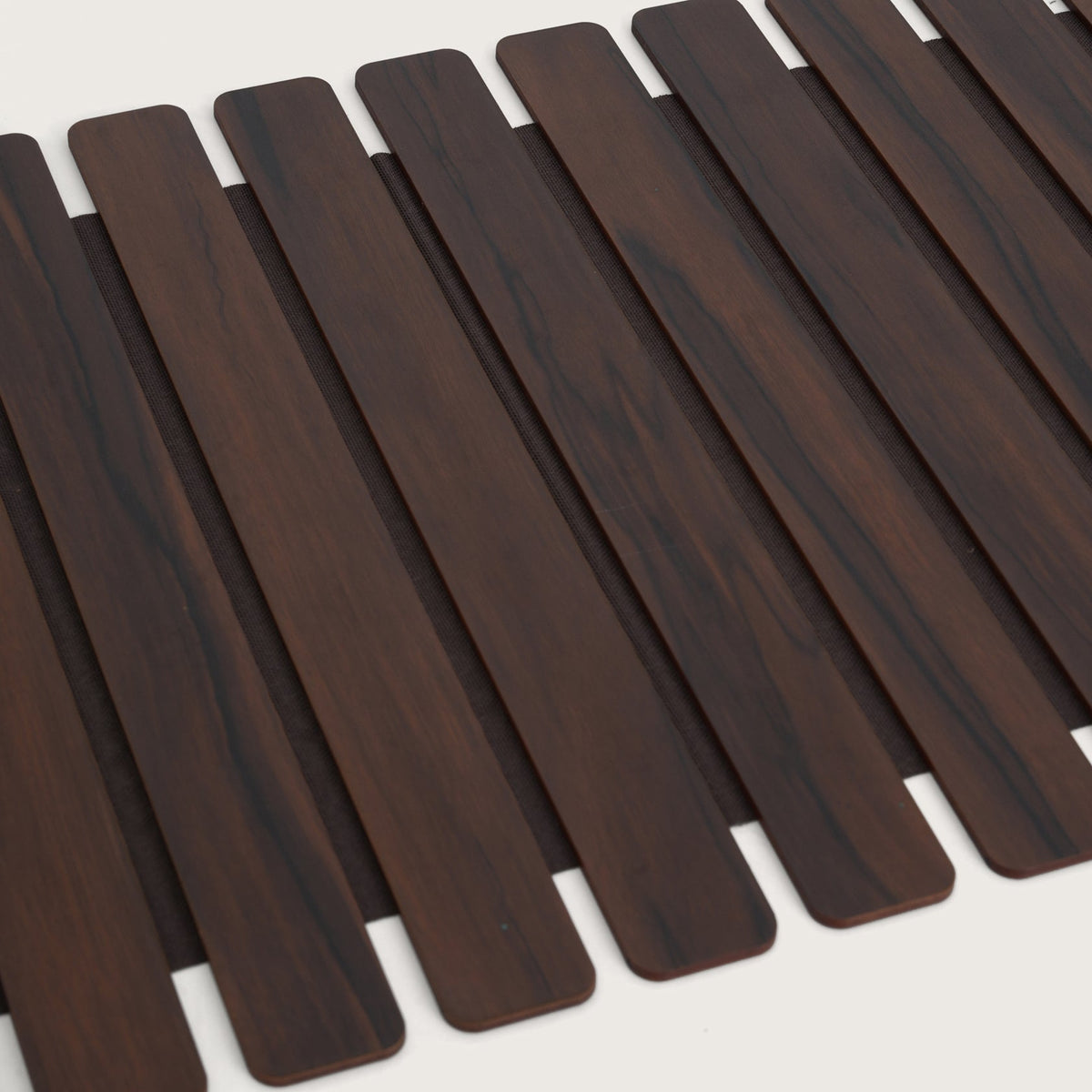 Slat Table Runner with Laser-Cut Medallions 14X 72 Inches