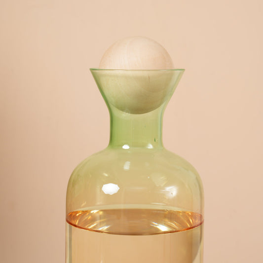 Glass Decanter Set with Tumblers & Lid