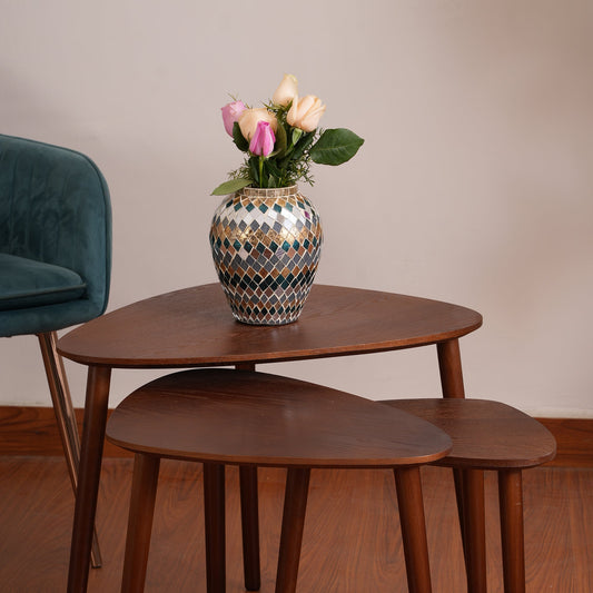 Modern Organic Shaped Nesting Table