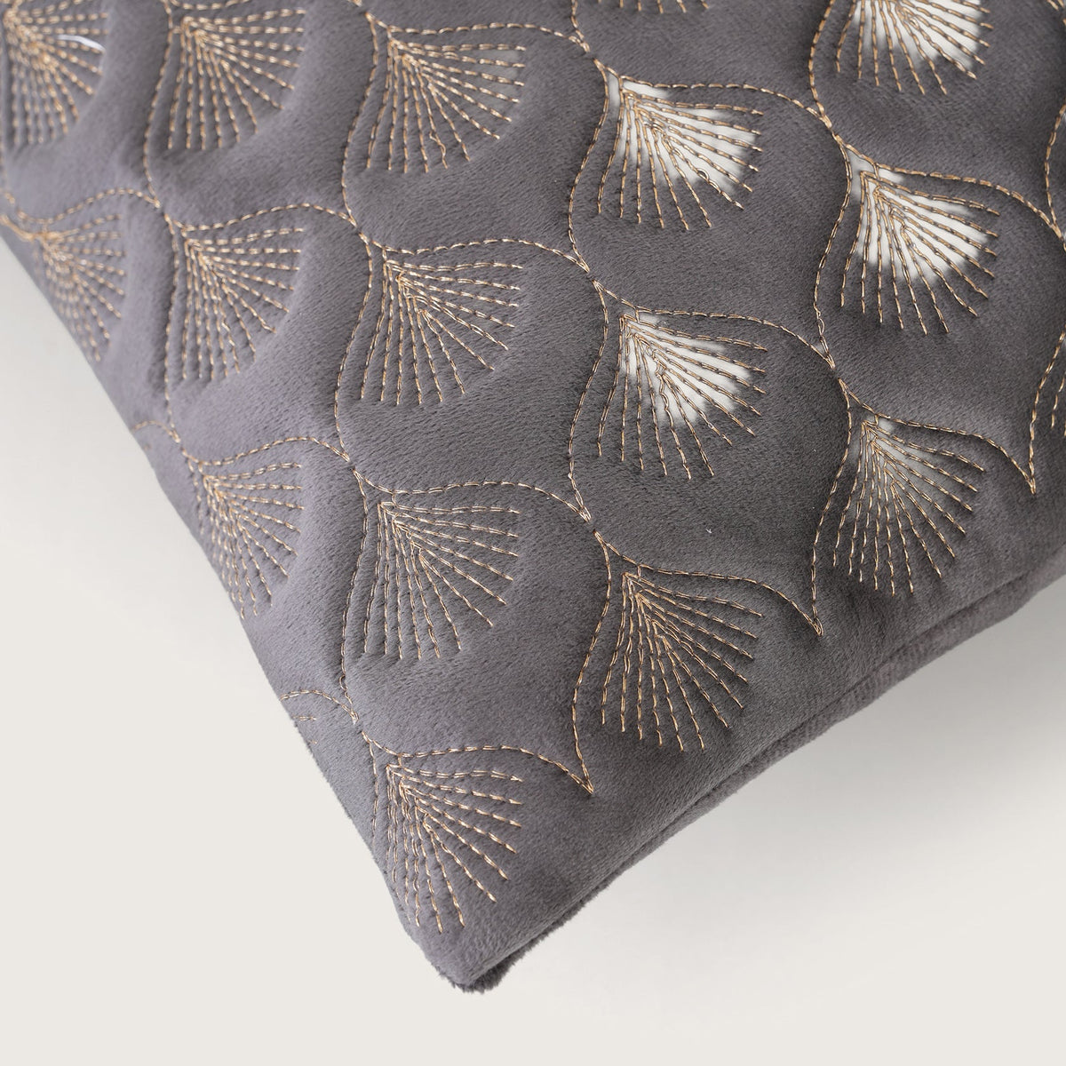 Luxury Quilted Scalloped Cushion Cover- Set of 2