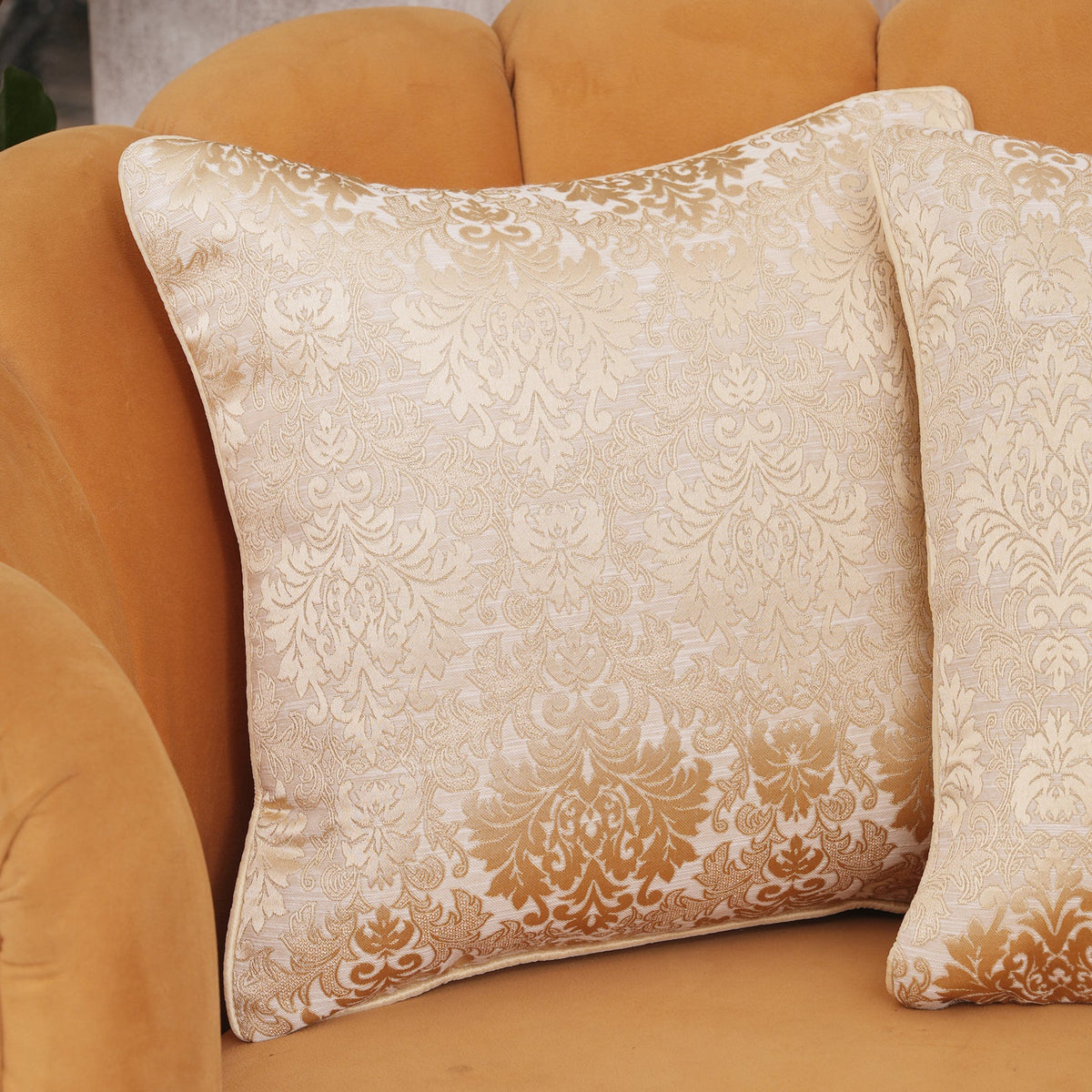 Damask Jacquard Cushion Cover 16 X 16 Inches