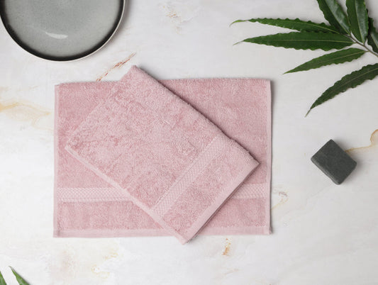 HOME 360 Hand Towel Set of 2, | 40X60 CM | 100% Cotton | Perfect for everyday use | Colorfas