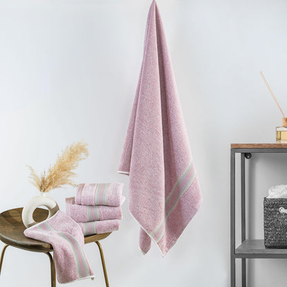 Super-Soft Water & Soil Hand Towel Set of 2|Luxurious Blend of Cotton & Bamboo Fiber Towel for Bathing|40X60 CM