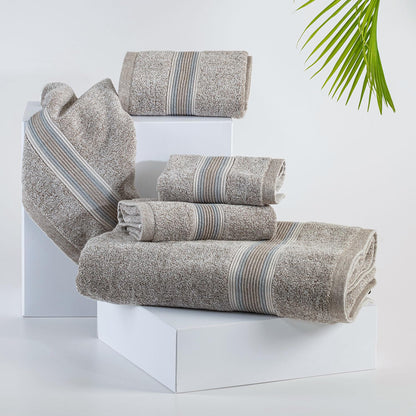 Super-Soft Water & Soil Hand Towel Set of 2|Luxurious Blend of Cotton & Bamboo Fiber Towel for Bathing|40X60 CM