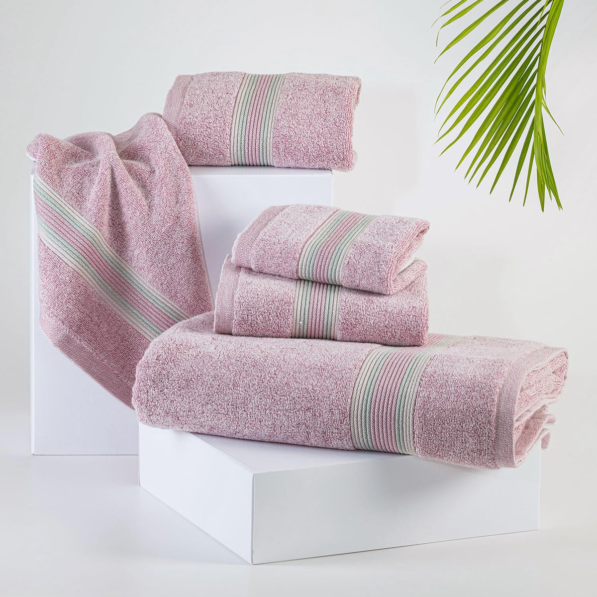 Super-Soft Water & Soil Hand Towel Set of 2|Luxurious Blend of Cotton & Bamboo Fiber Towel for Bathing|40X60 CM