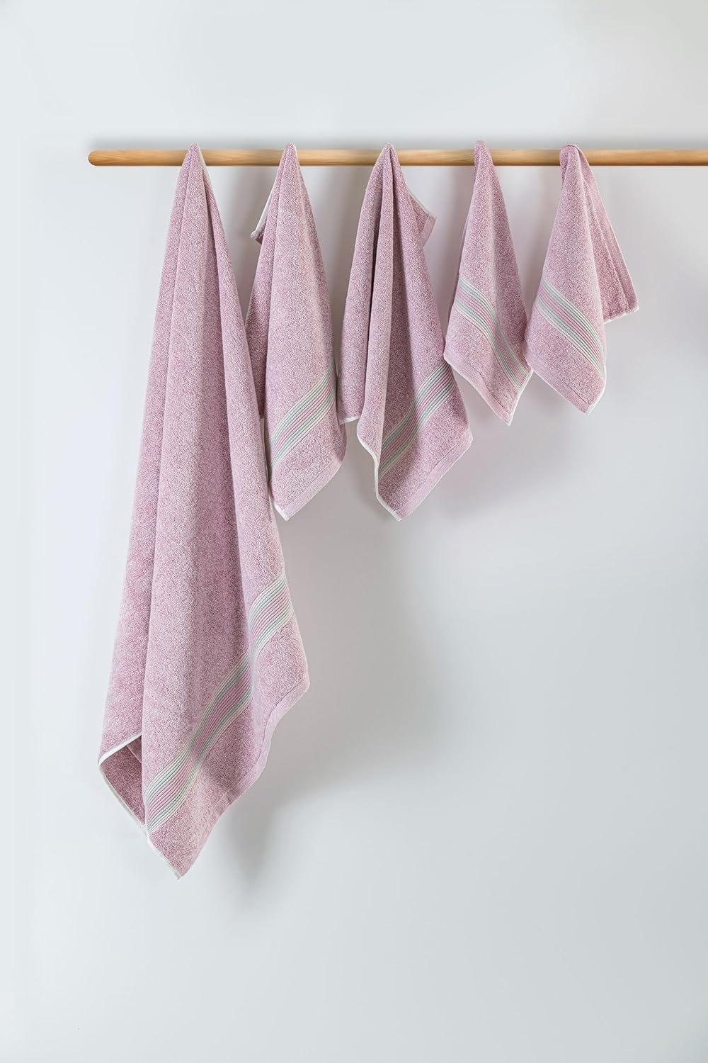 Super-Soft Water & Soil Hand Towel Set of 2|Luxurious Blend of Cotton & Bamboo Fiber Towel for Bathing|40X60 CM