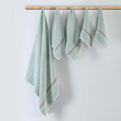 Super-Soft Water & Soil Hand Towel Set of 2|Luxurious Blend of Cotton & Bamboo Fiber Towel for Bathing|40X60 CM