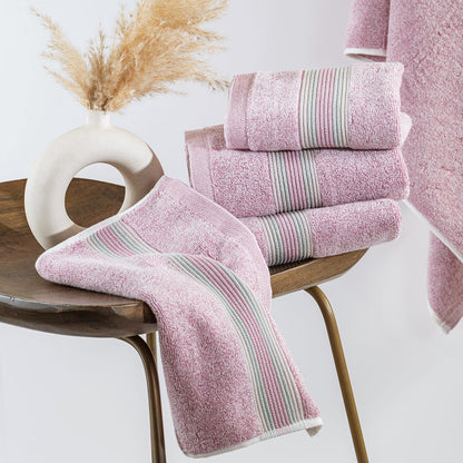 Super-Soft Water & Soil Hand Towel Set of 2|Luxurious Blend of Cotton & Bamboo Fiber Towel for Bathing|40X60 CM
