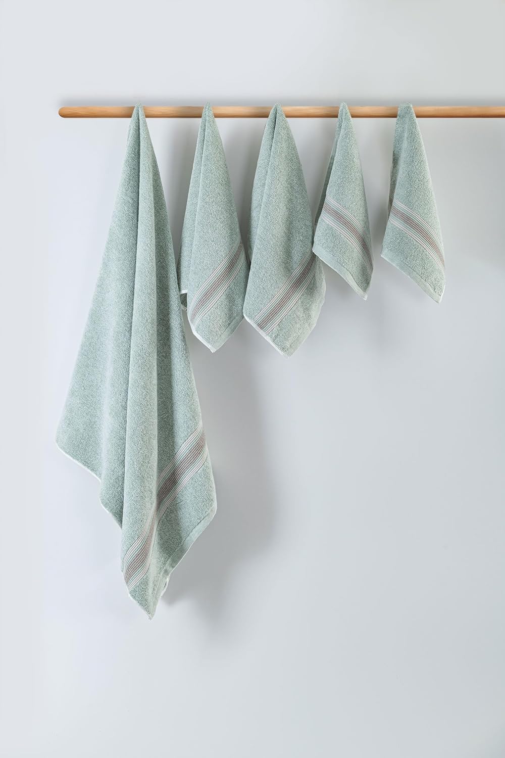 Super-Soft Water & Soil Hand Towel Set of 2|Luxurious Blend of Cotton & Bamboo Fiber Towel for Bathing|40X60 CM