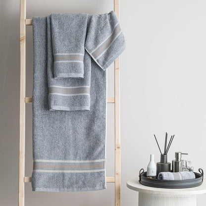Super-Soft Water & Soil Hand Towel Set of 2|Luxurious Blend of Cotton & Bamboo Fiber Towel for Bathing|40X60 CM