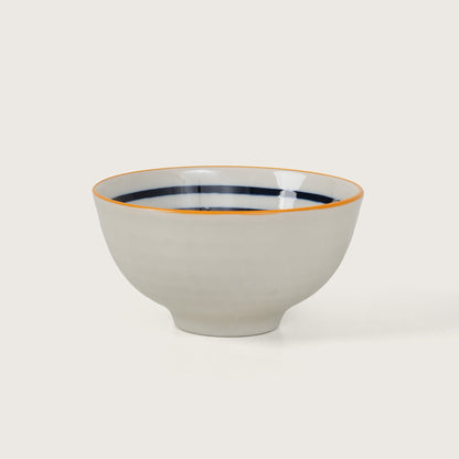 Blue Striped Ceramic Bowl