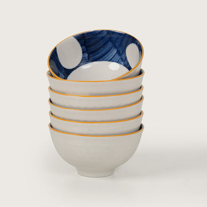 Polka Dot Ceramic Bowls