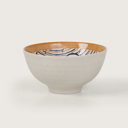 Terracotta Botanical Ceramic Bowls
