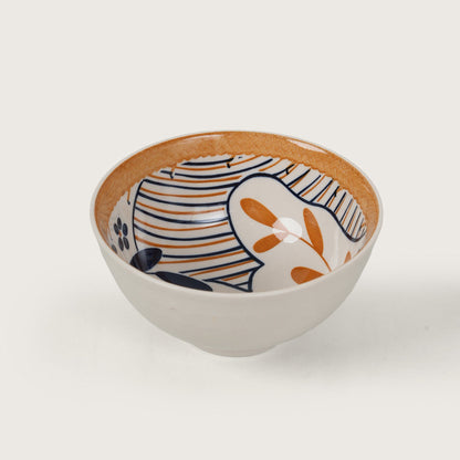 Terracotta Botanical Ceramic Bowls