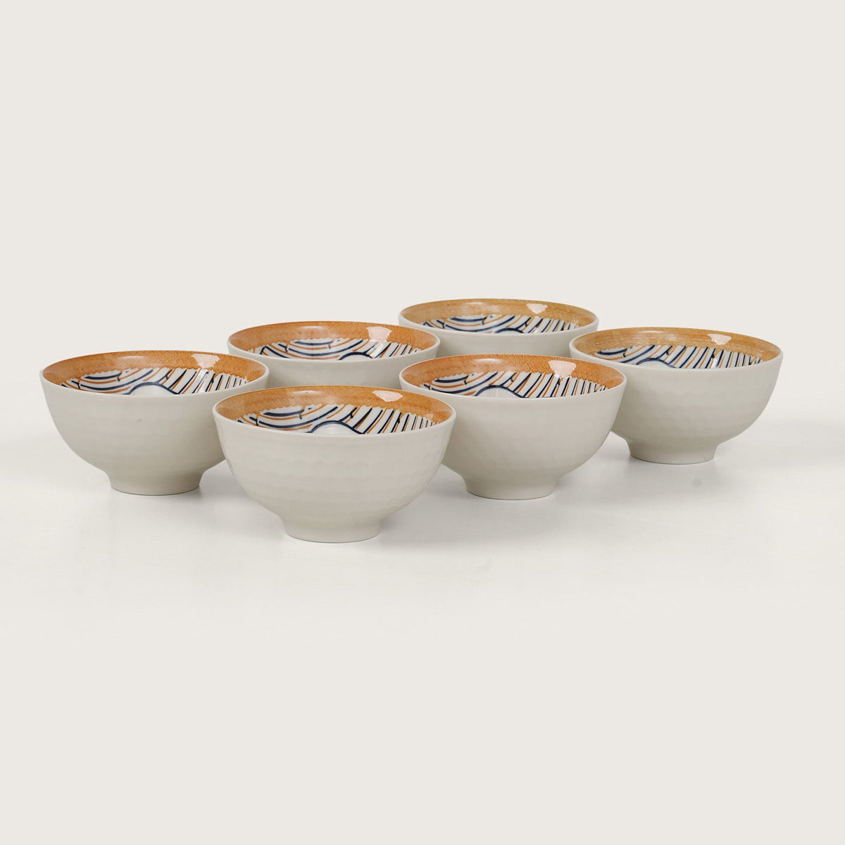 Terracotta Botanical Ceramic Bowls