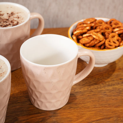 Honeycomb Speckled Ceramic Mug Set