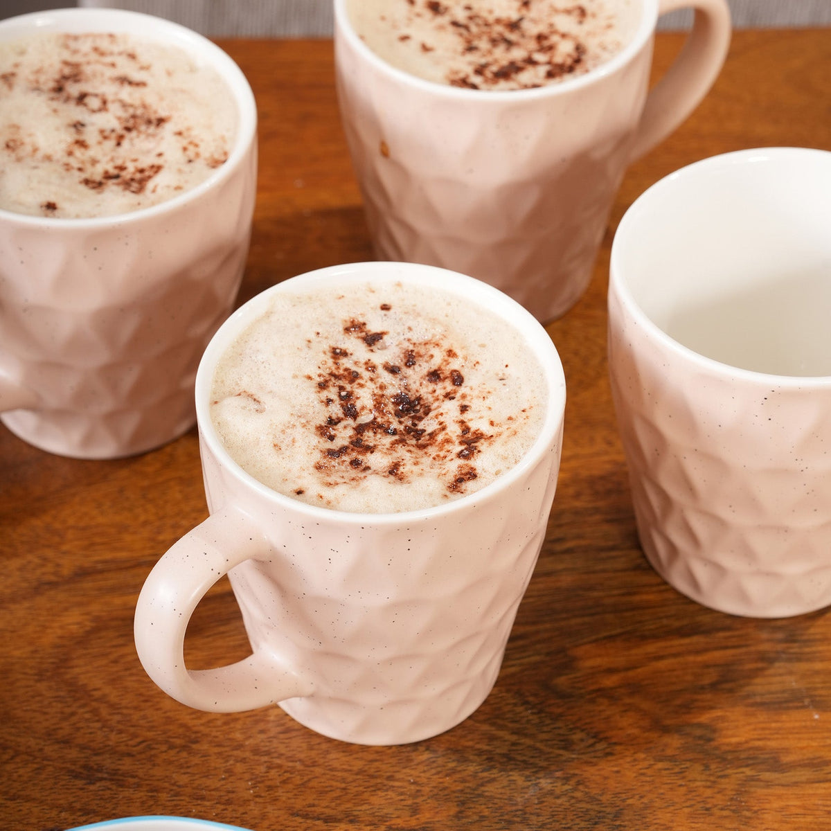 Honeycomb Speckled Ceramic Mug Set
