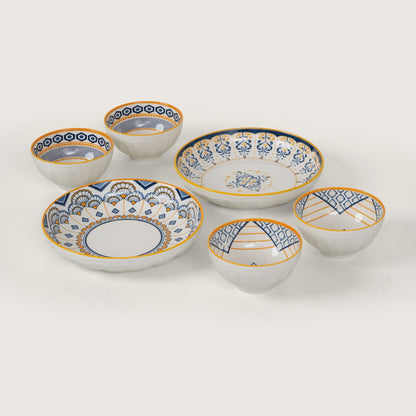 Mosaic Ceramic Dinnerware & Bowl Set