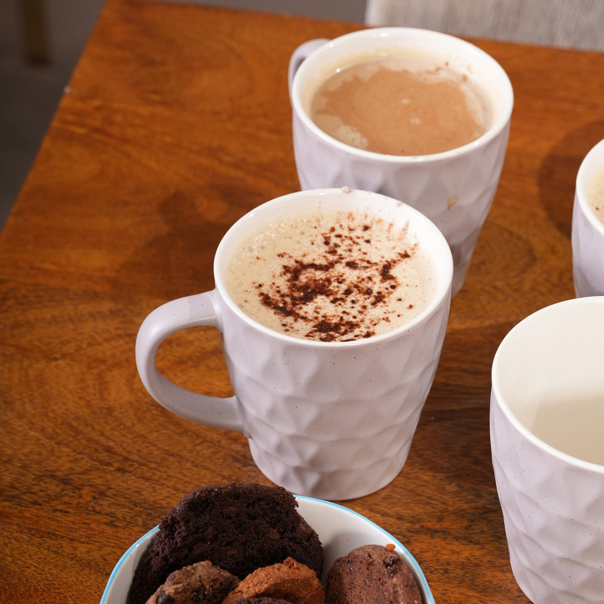 Honeycomb Speckled Ceramic Mug Set