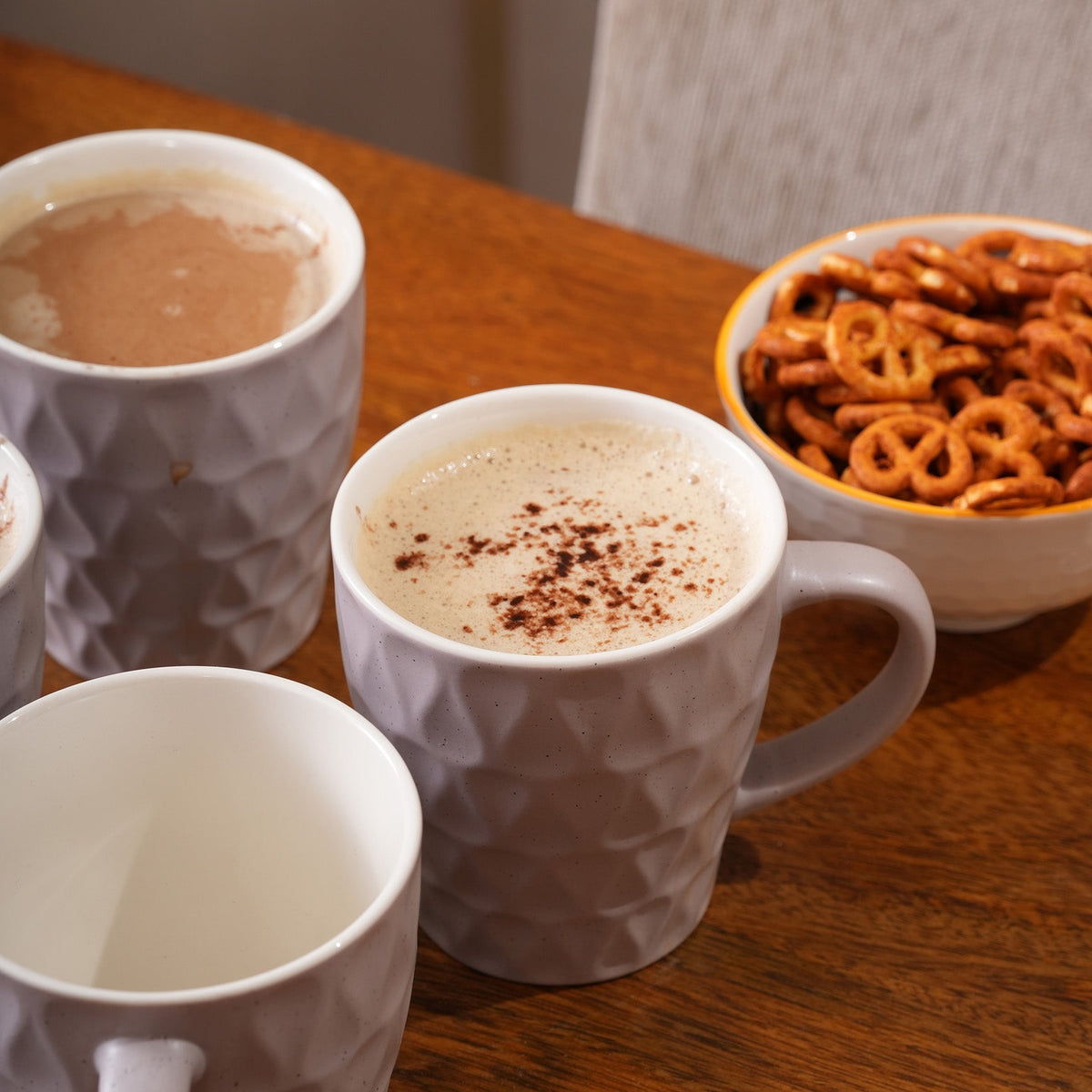 Honeycomb Speckled Ceramic Mug Set