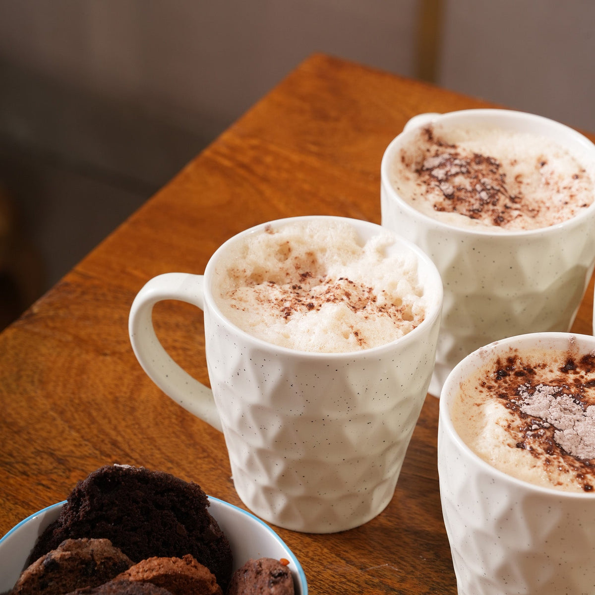 Honeycomb Speckled Ceramic Mug Set