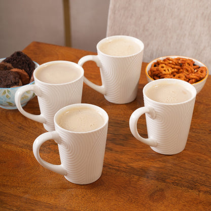 Swirl Textured Ceramic Mug Set
