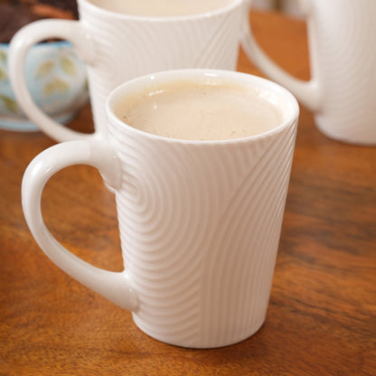 Swirl Textured Ceramic Mug Set
