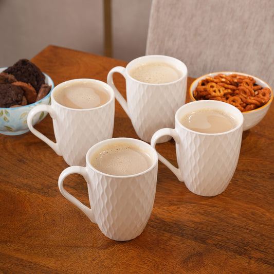 Embossed Ripple Coffee Mugs