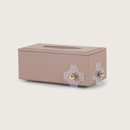 Modern Rectangular Leather Tissue Holder