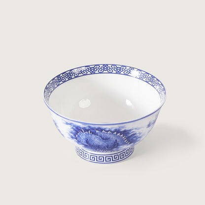 Royal Blue Dragon Soup Bowl - Set of 2