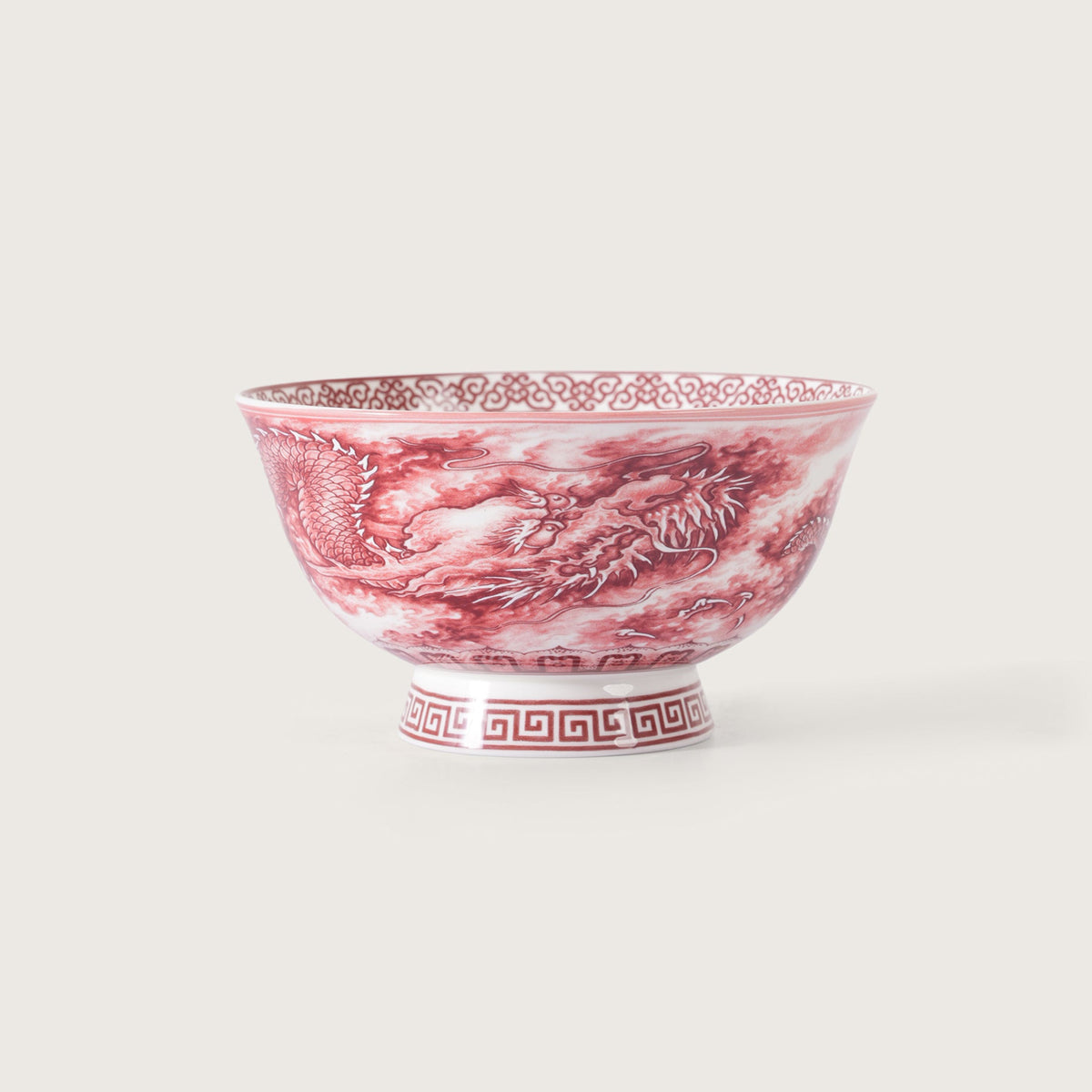 Royal Red Dragon Soup Bowl - Set of 2