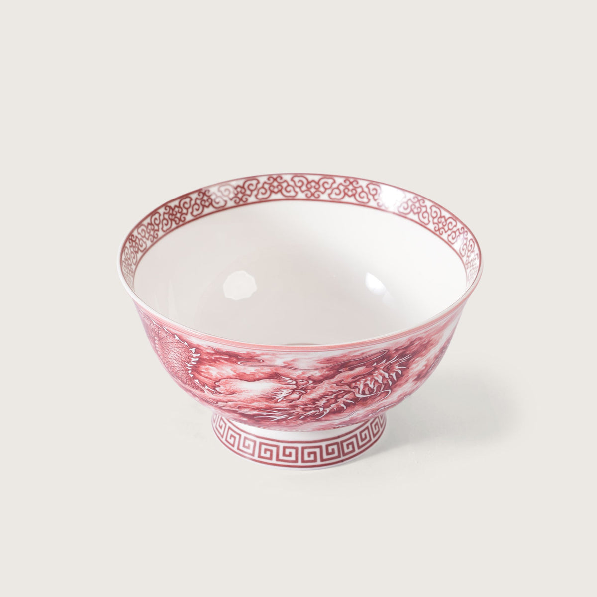 Royal Red Dragon Soup Bowl - Set of 2