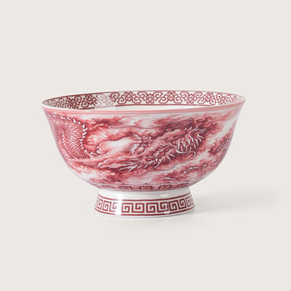 Royal Red Dragon Soup Bowl - Set of 2