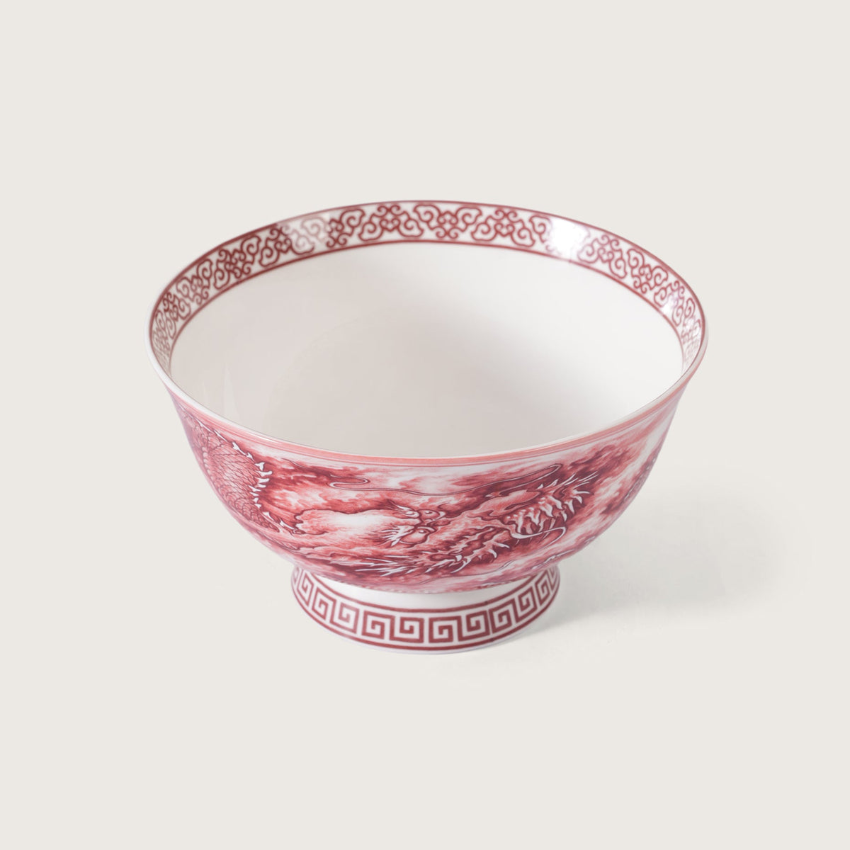 Royal Red Dragon Soup Bowl - Set of 2