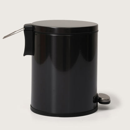 European Steel Pedal Dustbin - Black