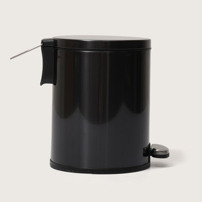 European Steel Pedal Dustbin - Black