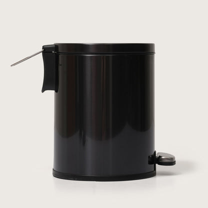 European Steel Pedal Dustbin - Black