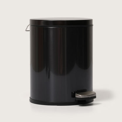 European Steel Pedal Dustbin - Black