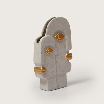 Dual Face Ceramic Vase