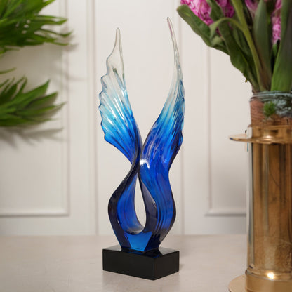 Angel Wings Figurine Showpiece - Blue