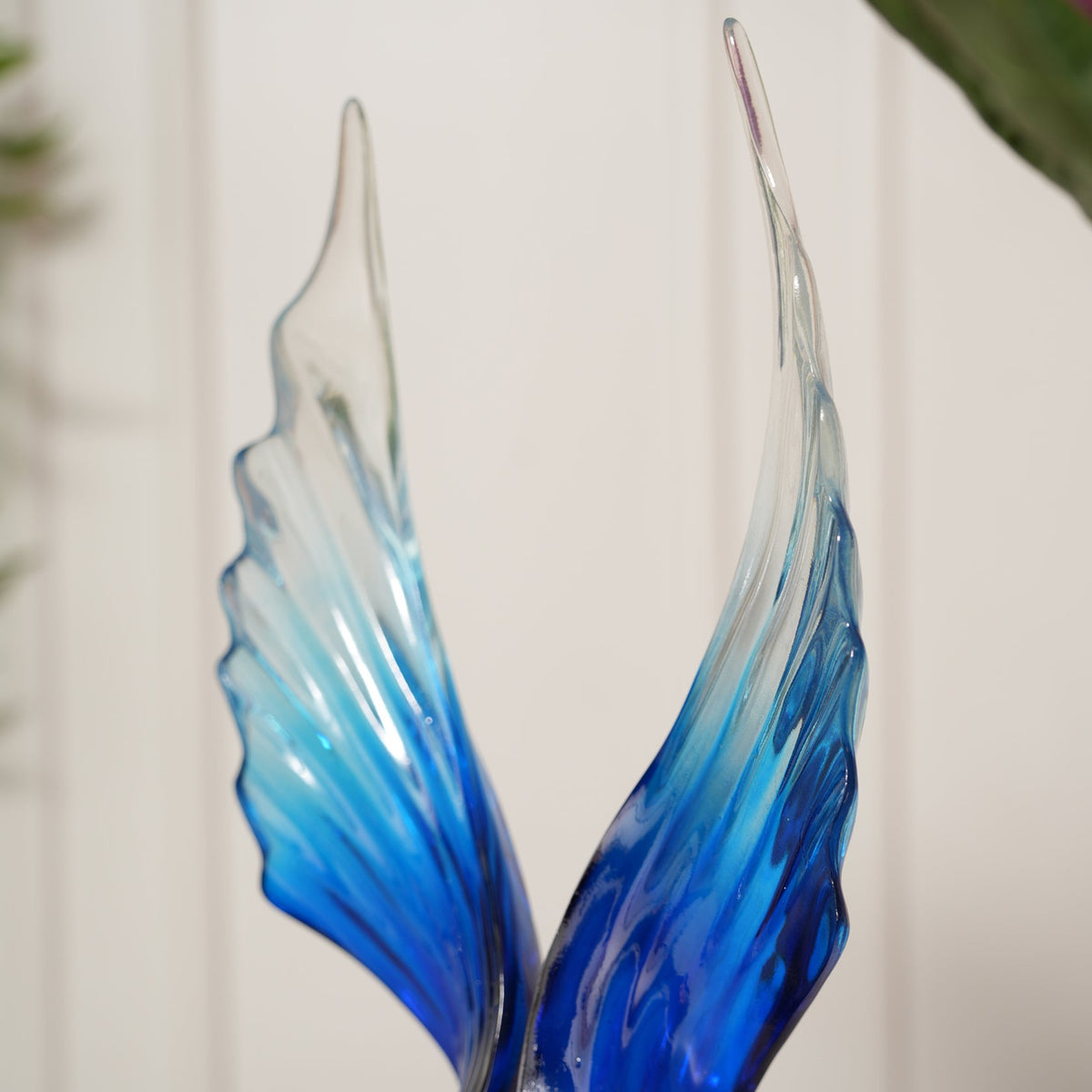 Angel Wings Figurine Showpiece - Blue