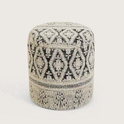 Boho Woven Pattern Ottomans Footstools | Pouffe | Hidden Storage | Removable Lid
