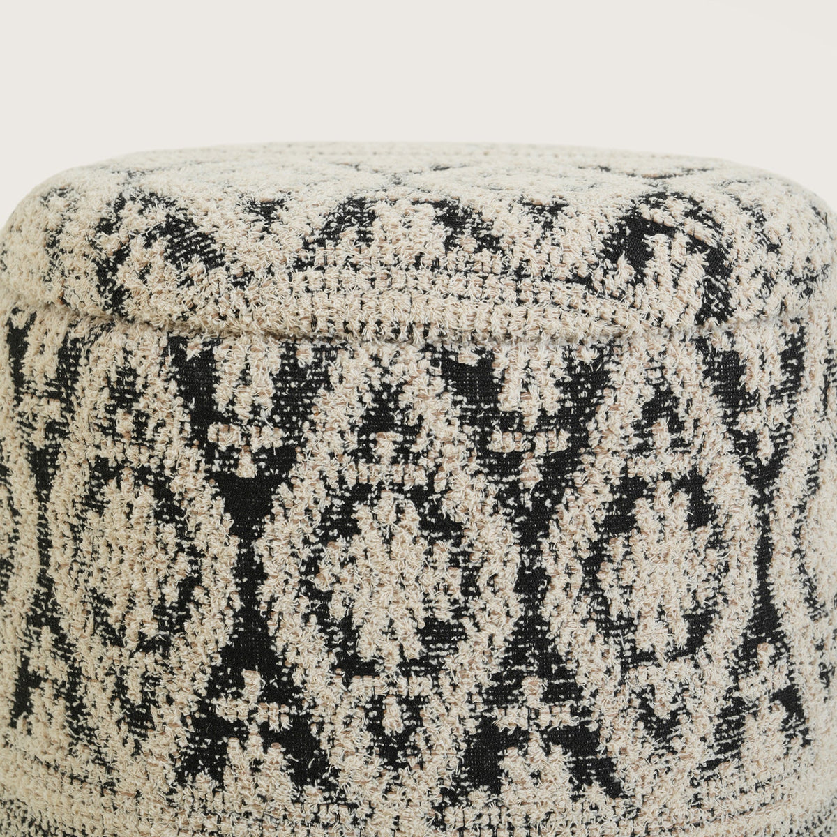 Boho Woven Pattern Ottomans Footstools | Pouffe | Hidden Storage | Removable Lid