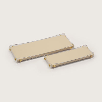 Curved Desk Organizer Tray - Large