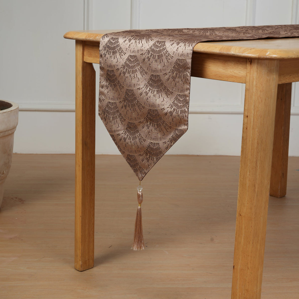 Decorative Table Runner with Tassels - Sienna