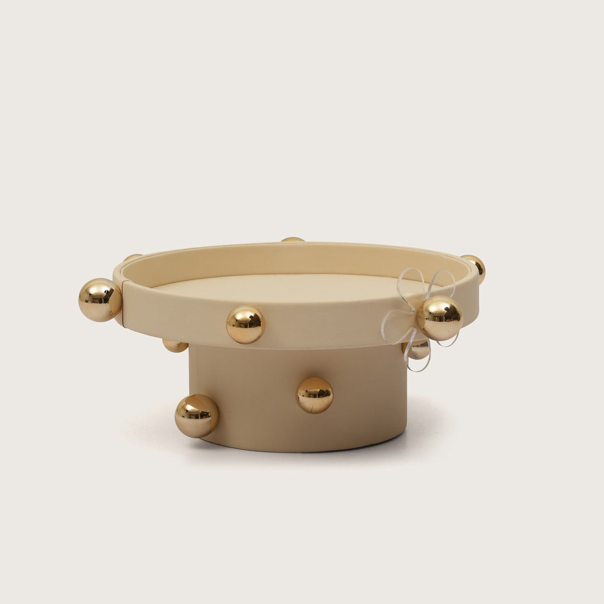 Sphere-Embellished Round Desk Organiser