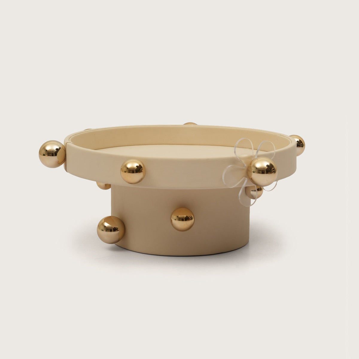 Sphere-Embellished Round Desk Organiser