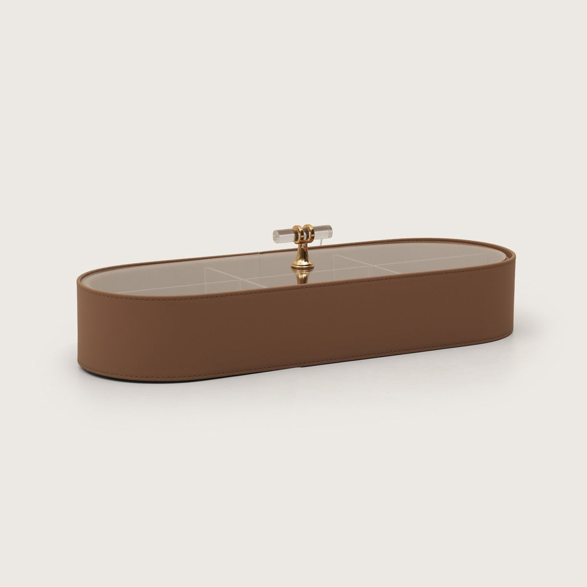 Lux Multicompartment Organizer Brown