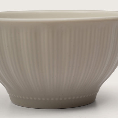 Ribbed Soup Bowls with Spoons: Set of 4